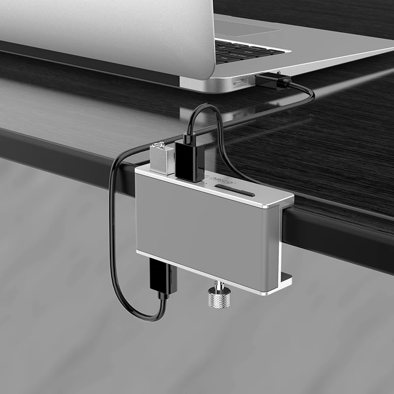 Orico, 4 порта, USB 3,0, концентратор, алюминиевый сплав, портативный, размер, для путешествий, зарядная станция, для ноутбука, с SD кард-ридером