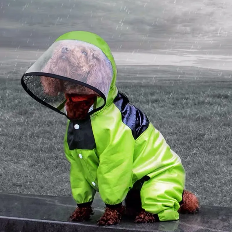 Fashion Pet Dog Raincoat Rain Coat Clothes Puppy Waterproof Windbreaker