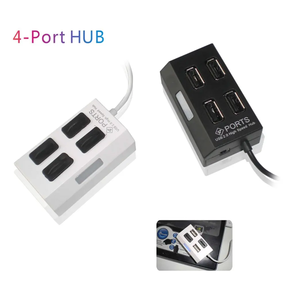 Круглый Форма usb-хаб концентратор один перетащить четыре Usb удлинитель для головок 4-порт usb-хаб Usb+ концентратор 2,0 разветвитель несколькими портами USB