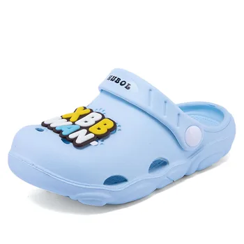 

2020 Summer Children Garden Shoes Boys Clogs Cartoon Home Slippers High Quality Kids Garden Children Clogs Boys Sandals 912-3