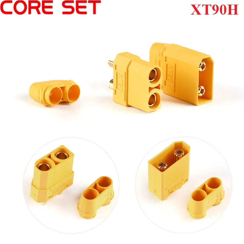 

10pcs/lot XT90 XT90H Battery Connector Set 4.5mm Male Female XT90 Gold Plated Banana Plug (5 pair)