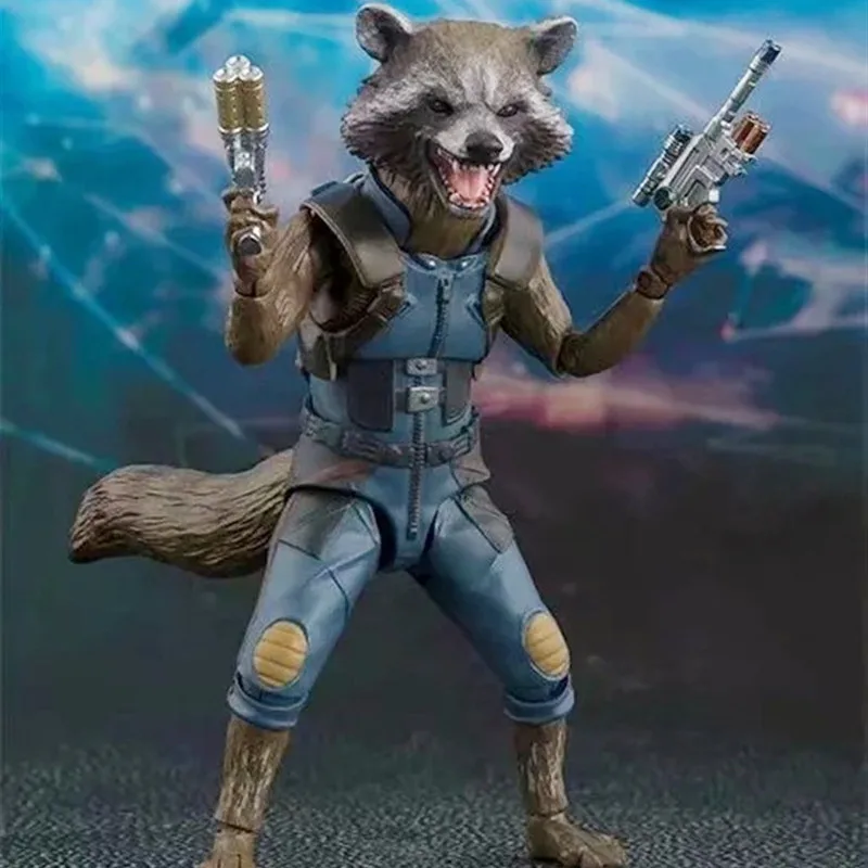 

Cheng yuan Anime SHF Galaxy Defend Team Guard Rocket Raccoon Shuren Groot Mobile Garage Kit