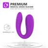 Portable Mini U Shape G-spot Anal Double-head Dildo Vibrator Sex Toy for Women Couple Clitoris Stimulator Vagina Pussy Massager 1