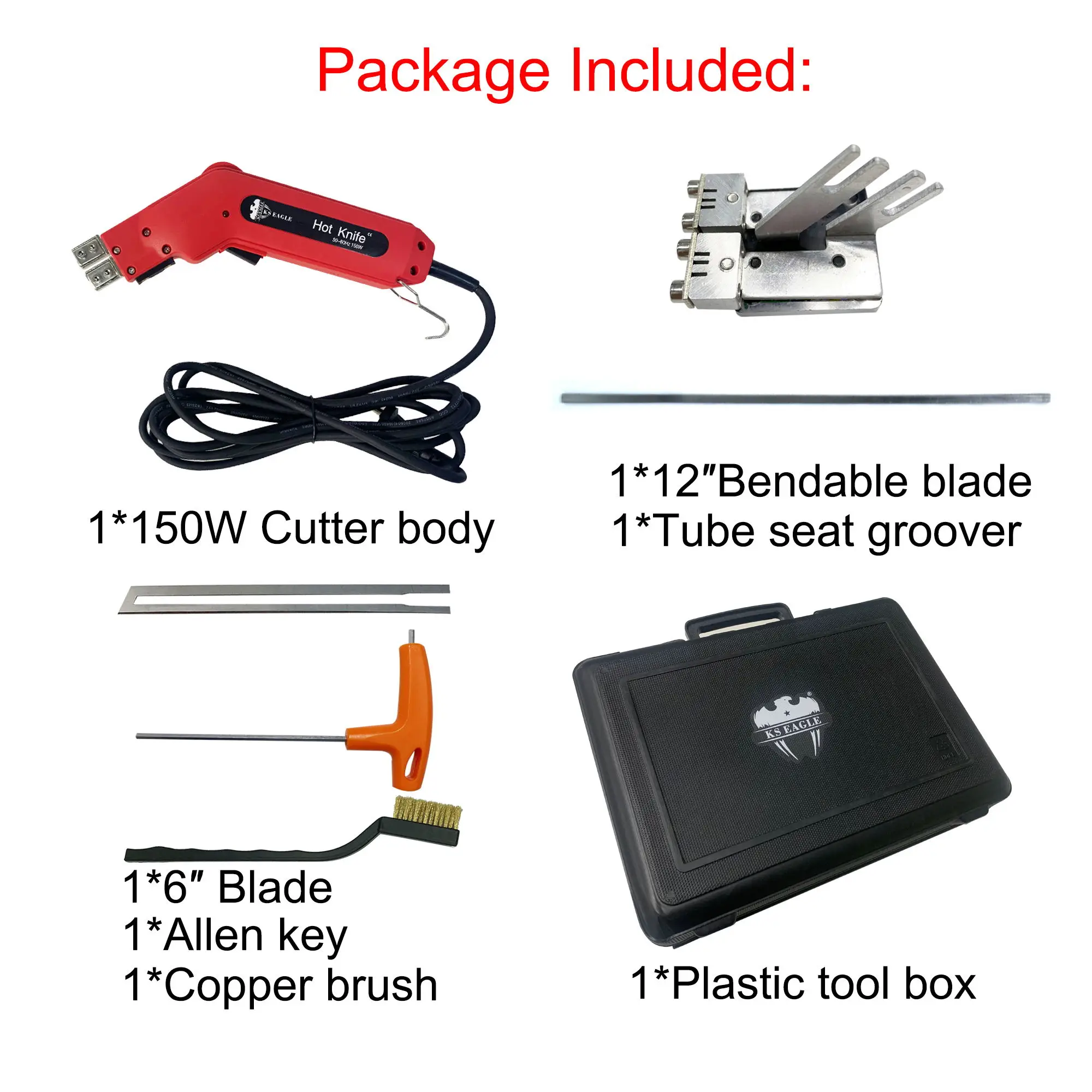 KS EAGLE 150W Handheld Electric Hot Knife Foam Sponge Cutter Styrofoam Professional Thermal Cutting Tool Cutter Heat Knife 6
