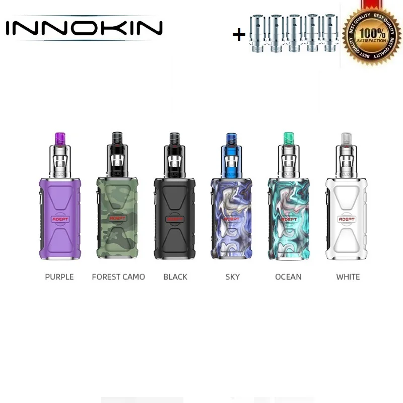 

Original Innokin Adept Kit 3000mAh Battery with 2ml Zlide Vape Tank Z-PLEX3D 0.48ohm Coil waterproof Electronic Cigarette Kits