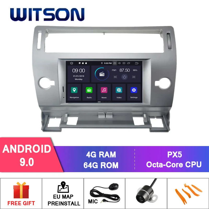 PX5 64GB ROM(WHITE) DE со! WITSON Android 9,0 Восьмиядерный PX5 автомобильный dvd-плеер для CITROEN C4 ips экран 4 Гб ram 64 Гб rom Автомобильный gps навигатор - Цвет: PX5 64GB ROM(WHITE)