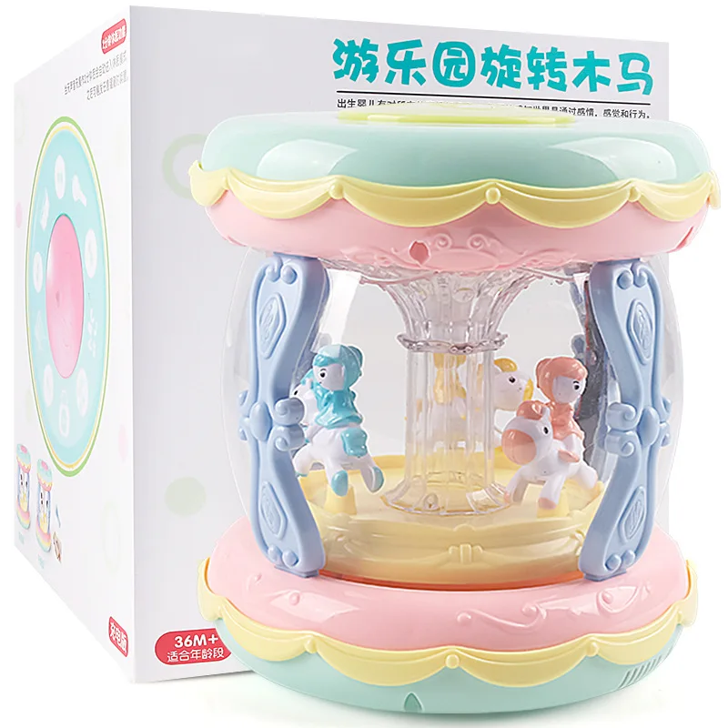 Ограниченная серия секунд заряжаемый детский ручной барабан Merry-go-round музыкальный барабан zhi en bao