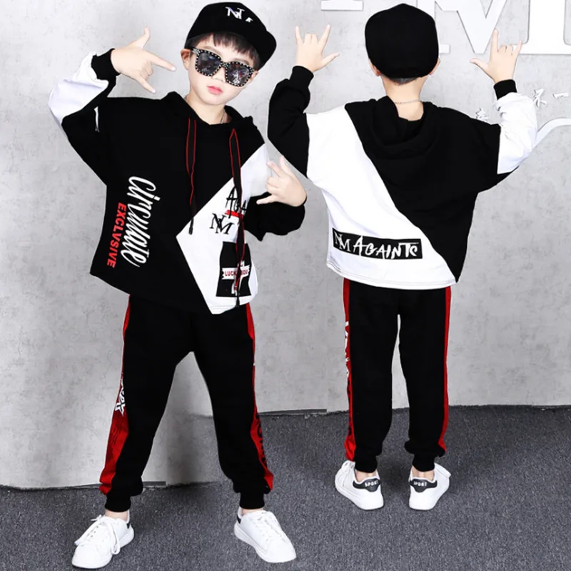 

2019 Spring Autumn Children Boys Girls Clothes Hoodies Pants 2Pcs/set Outfit Kids Casual Clothing Tracksuits 4 6 7 8 10 12 14 Y
