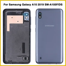 New A10 Rear Housing Case For Samsung Galaxy A10 SM-A105F/DS A105 Battery Back Cover Door Rear Cover Glass Repair Part