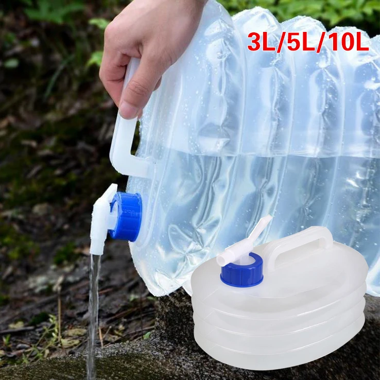 Открытый Кемпинг Рыбалка складное ведро для воды для бутылок 3/5/10L
