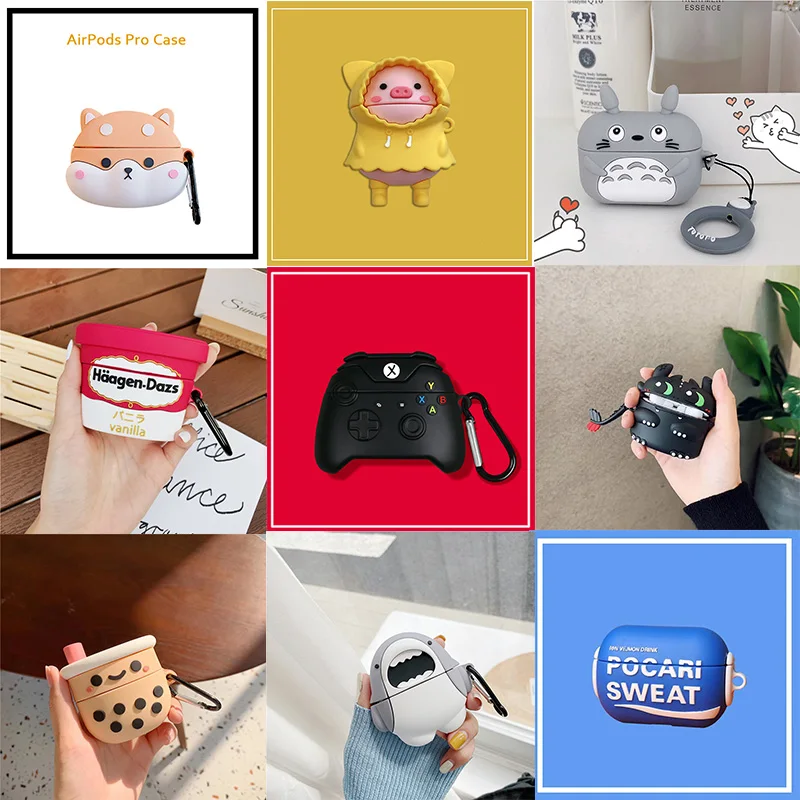 

3D Case for AirPods Pro 3 Case Cover Cartoon Duck Cute for AirPods 3 Pro Wireless Earphone Protective Case Cover for Airpods