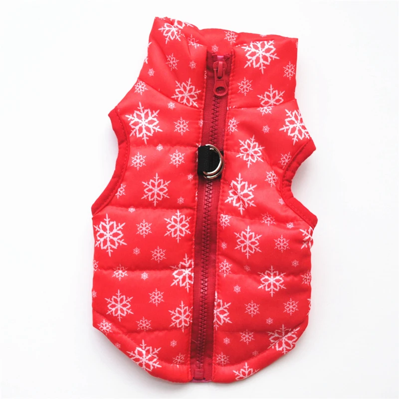 Waterproof Pet Dog Puppy Vest Jacket Print Warm Winter Dog Clothes Chihuahua Clothing Coat for Small Medium Large Dogs XS-XL
