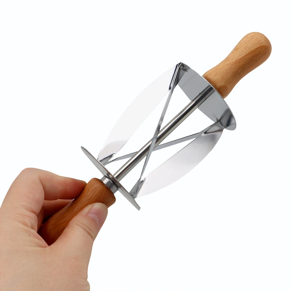 Pastry Rolling Cutter For Making Croissant Bread Dough Baking Tool Stainless Steel