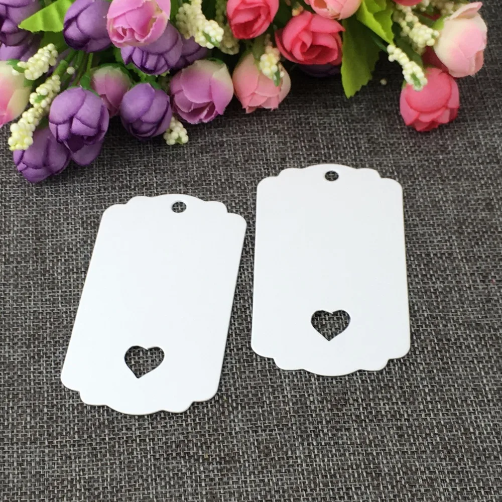 

500pcs/lot 8.5x5cm Kraft Paper Label Rectangle Blank Swing Tag Wedding Birthday Party Gift Wish Greetings Card