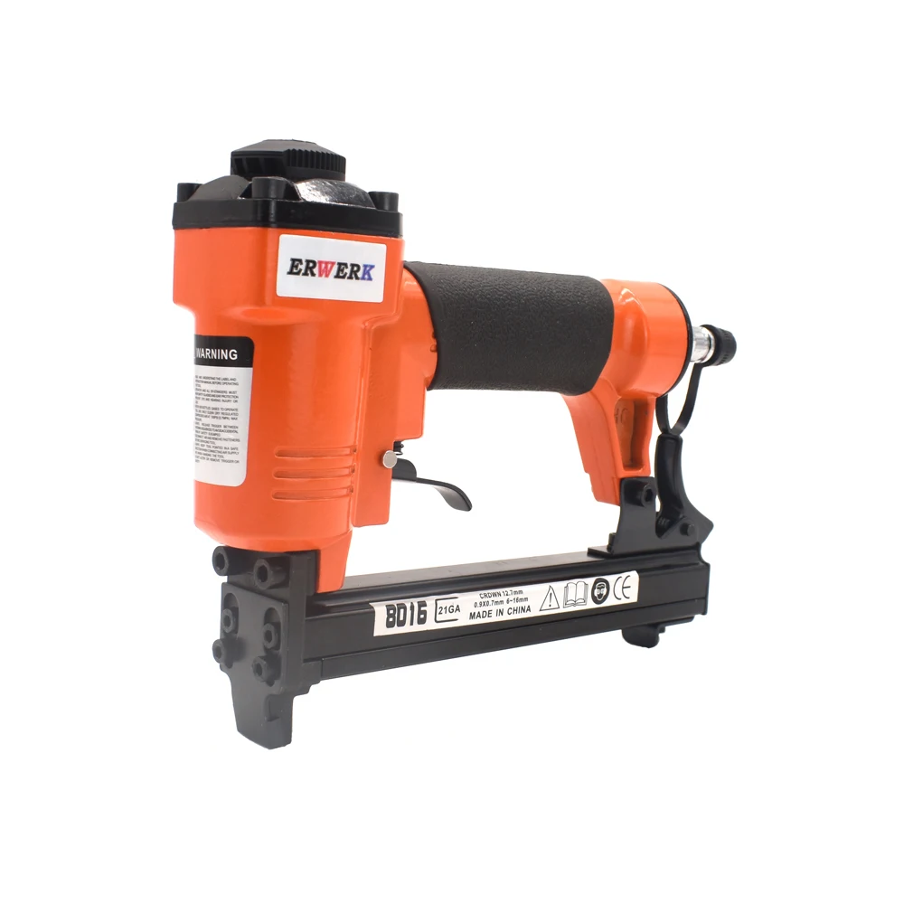 Air stapler FS8016 пневматический степлер тонкий степлер пистолет для мебели Деревообработка - Цвет: Air stapler