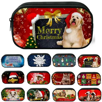 

Christmas Students Girls Leisure Pencil Case Storage Makeup Coin Purse cosmetic bag косметичка женская maleta de maquiagem