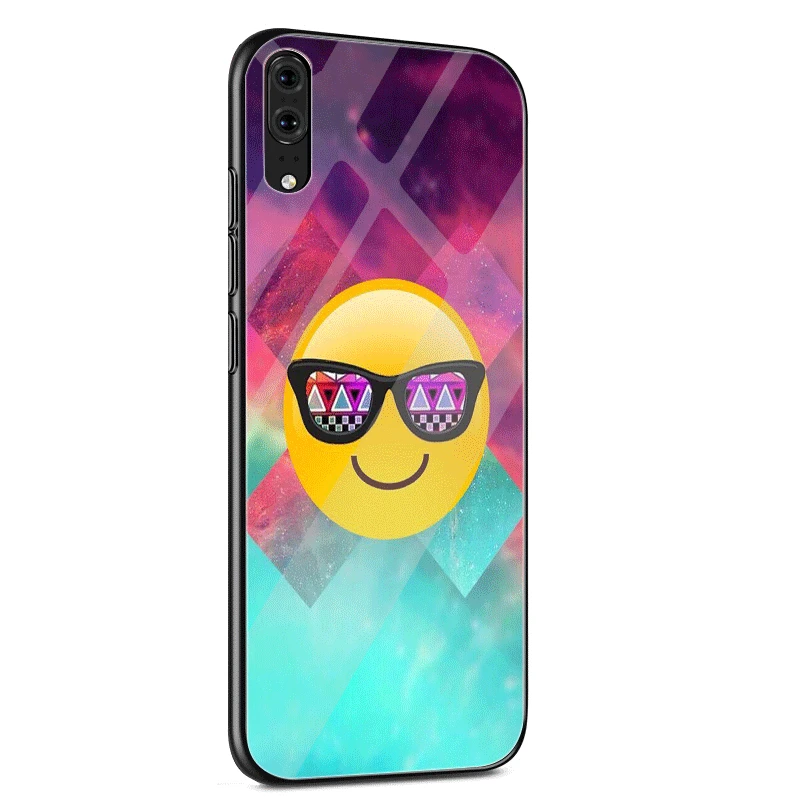 Чехол для мобильного телефона стекло для huawei P30 P20 P10 Honor 10 8X Y6 Y9 mate 20 Lite Pro P Smart Cover Expression Cool