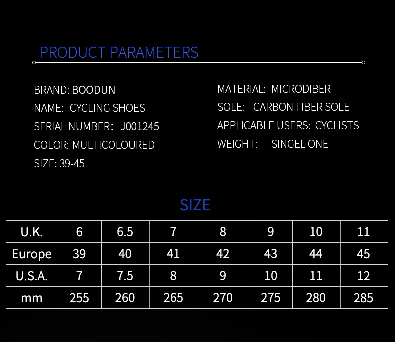 BOODUN 2020 new colorful luminous carbon fiber cycling shoes outdoor men women professional cycling enthusiast road bike shoes
