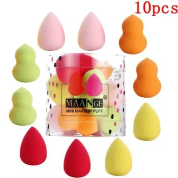 

10PCS/Box Makeup Sponges Puff Foundation Concealer Puff Mini Wet And Dry Use Powder Smooth Cosmetic Make Up Puff Beauty Tool HOT