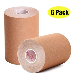 6 Pack Kinesiology Tape 10cm x 5m Waterproof Latex Free Athletic Tape for Pain Relief, Muscle & Joint Support, Injury Recovery