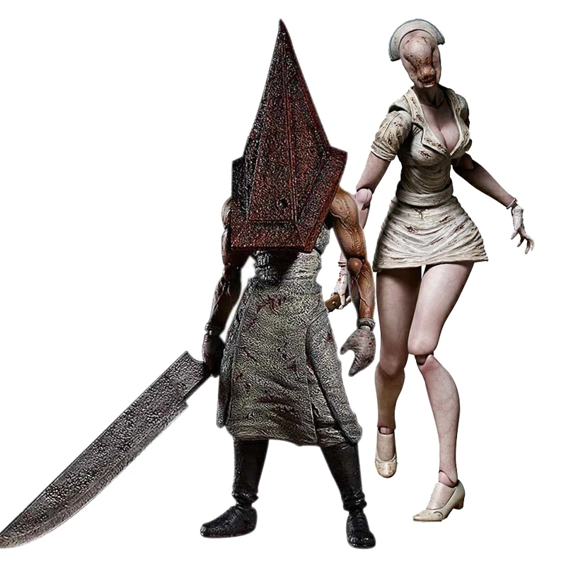 Figma Sp 055 Silent Hill 2 Красная фигурка пирамиды голова пузырька медсестра 061 игрушка на
