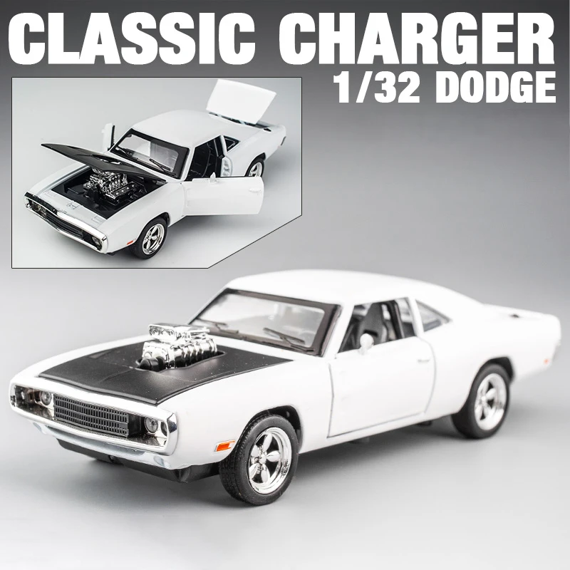 Dodge Charger 1970 Modellauto 1:32 - Mit Sound, Licht & Rückzugsfunktion | Zinklegierung Collectors Edition