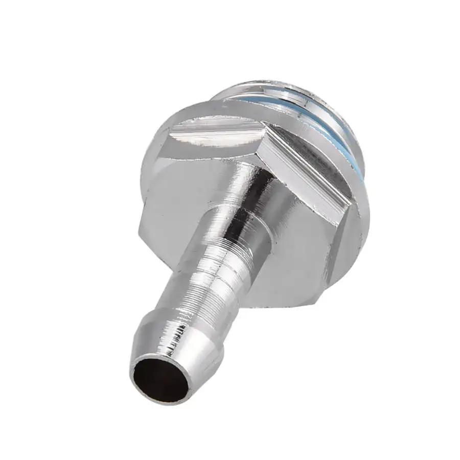 Copper Barb-Fitting PC Water Cooling Two-Touch Fitting G1/4 Thread Barb Connector 6pcs For Tube 5.5mm/7.5mm/9.2mm/11mm Diameter extender fitting,angled adapter fitting,water cooling fitting