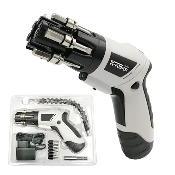 

Lithium-ion Cordless Screwdriver Multifunction Rechargeable Screwdriver With LED Light Electric Power Drill Portable Repair Tool