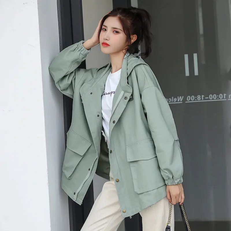 Тренчкот женский весна 2020 новинка корейский студенческий Свободный