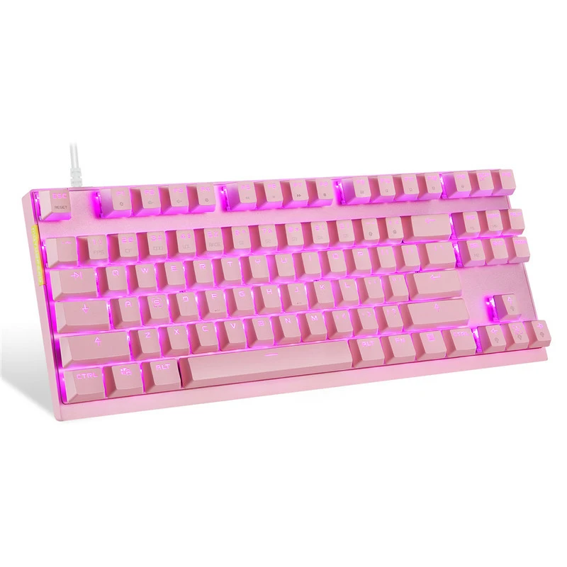 

Motospeed CK82 Mechanical Keyboard Blue Red Switch gaming keyboard RGB LED Backlight USB Wired 87 Keys for Tablet Desktop Gamer