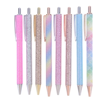 

1pc 1.0mm Refill Press The Black Ballpoint Pen Office Use A Pen Students Ballpoint Pen Office Stationery Supplies 8 Colors