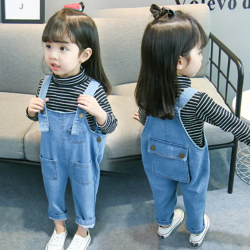 little girl jean overalls