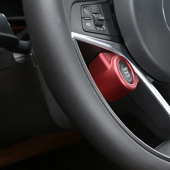 

Car Start Stop Engine Push Button Frame Key Ring Trim Cover Sticke For Alfa Romeo Giulia Stelvio 2017 2018 Accessories