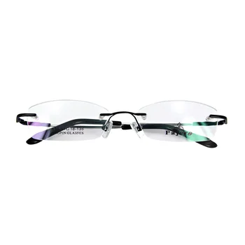 

Flexible Rimless Memory Metal Optical Reading Eyeglass Spectacles Frame Blk
