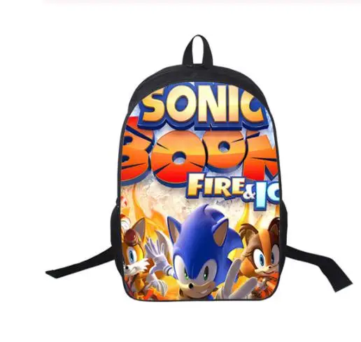 Аниме Рюкзак Sonic рюкзаки для девочек-подростков мальчиков школьные сумки Супер Марио детские школьные рюкзаки женские мужские дорожные сумки - Цвет: Picture color
