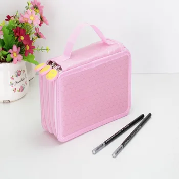 

Polyester School Pencil Case Kawaii 48 Holes Pencil Case Large Pen Bag Box Multi Kids Multifunction Stationery Pouch Storage Bag