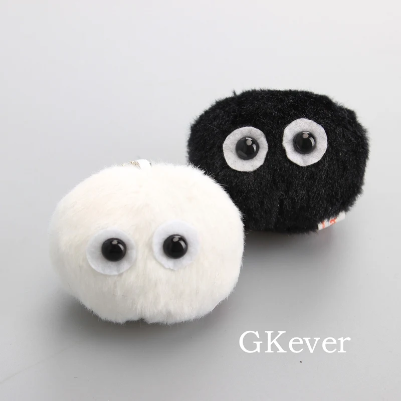 1 шт. или 10 шт. Тоторо серия плюшевый брелок-подвеска игрушки кукла Peluche белый черный призрак пыль Эльф мягкие игрушки Детский подарок