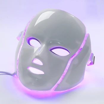 

7 Color Photon LED light therapy Facial Neck Mask Professional beauty device infrared led therapy led mask
