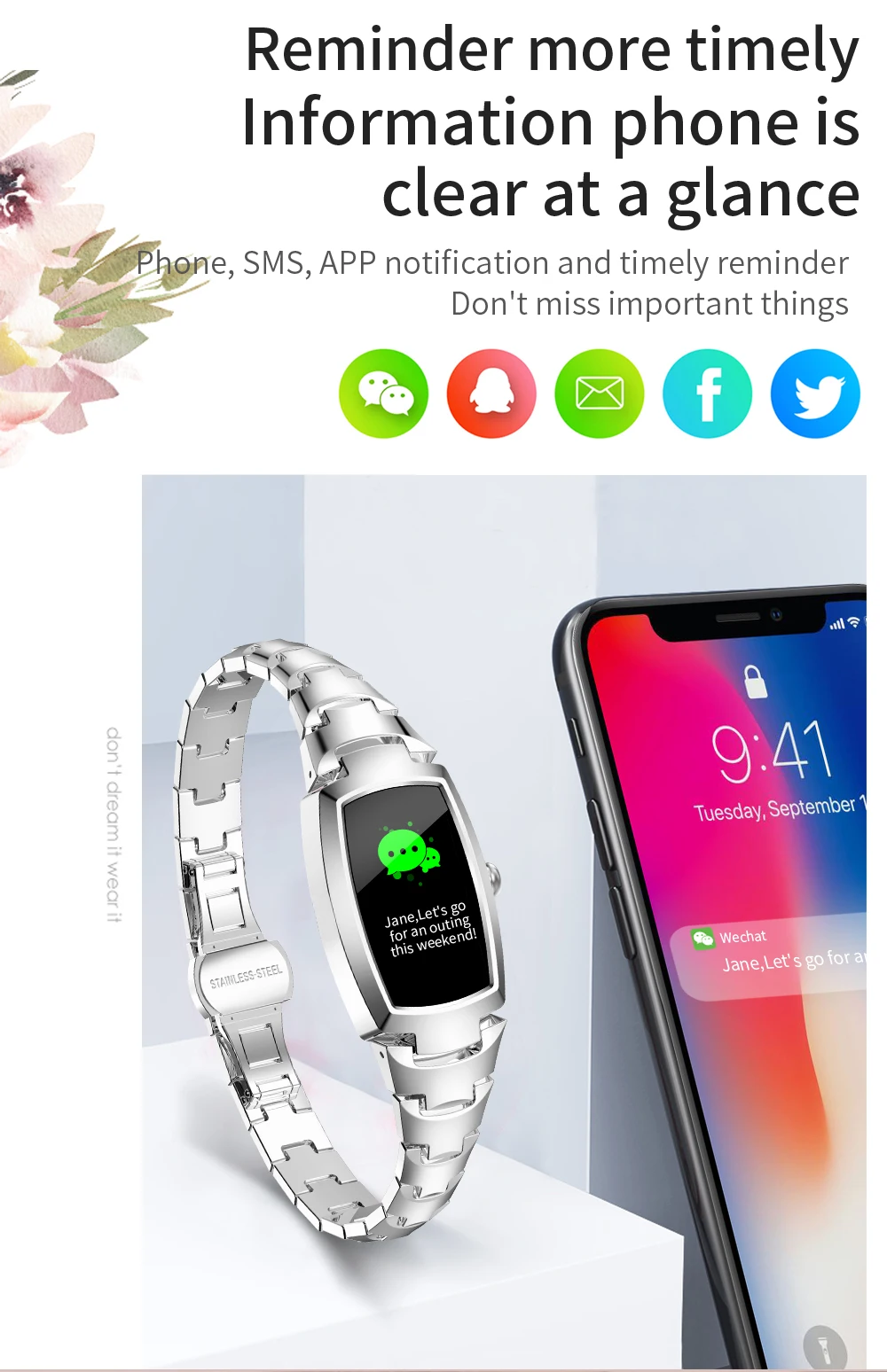 2021 H8 and H8 pro Women Smartwatch Heart Rate Monitor Blood Pressure Smart watch Band  Fitness Tracker lady bracelet Wristband
