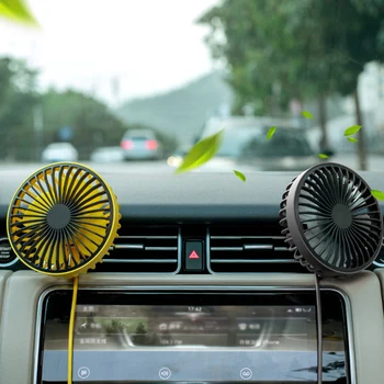 

3 Speed Air Vent Mounted USB Fan Mini Electric Car Fan for Car Air Vent Mounted 360° Rotatable Car Auto Powerful Cooling Air Fan