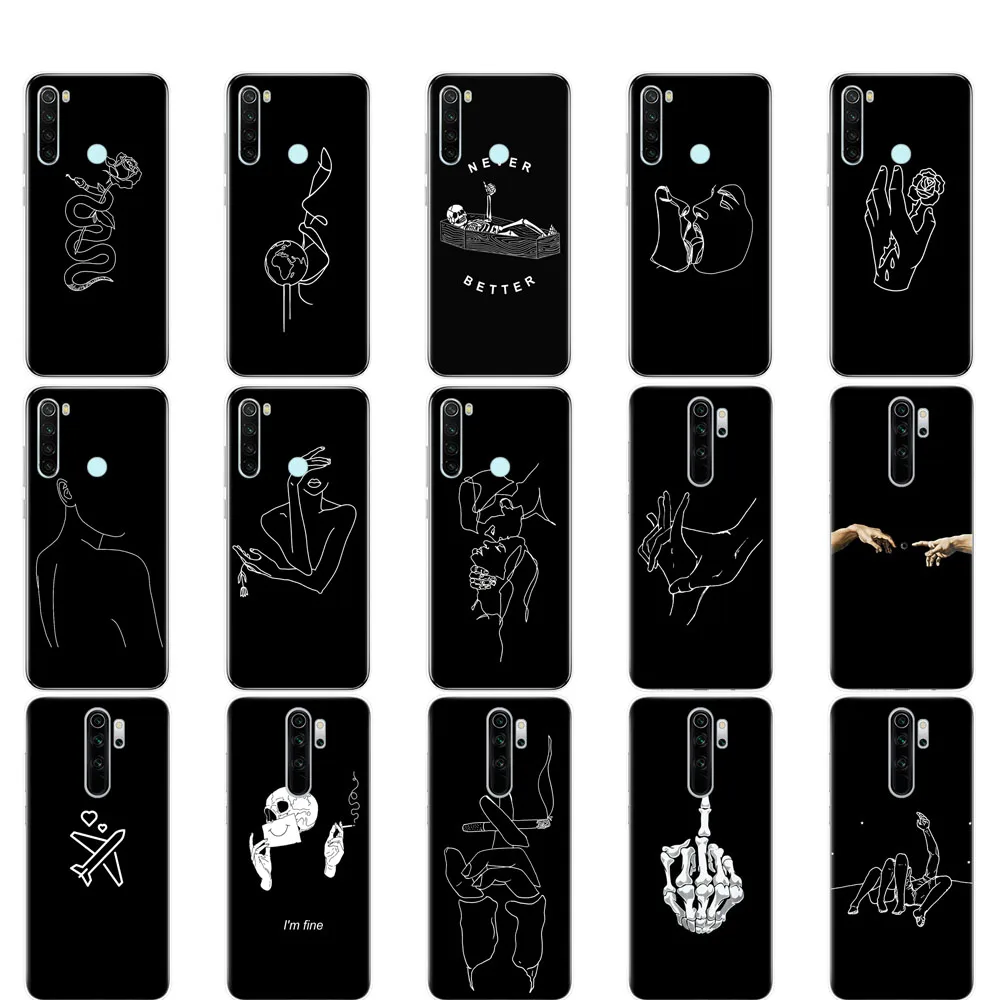 

For xiaomi Redmi Note 8T Case Silicon Soft TPU cover For xiaomi Redmi Note 8 Fundas Coque Redmi NOTE 8 PRO bumper black