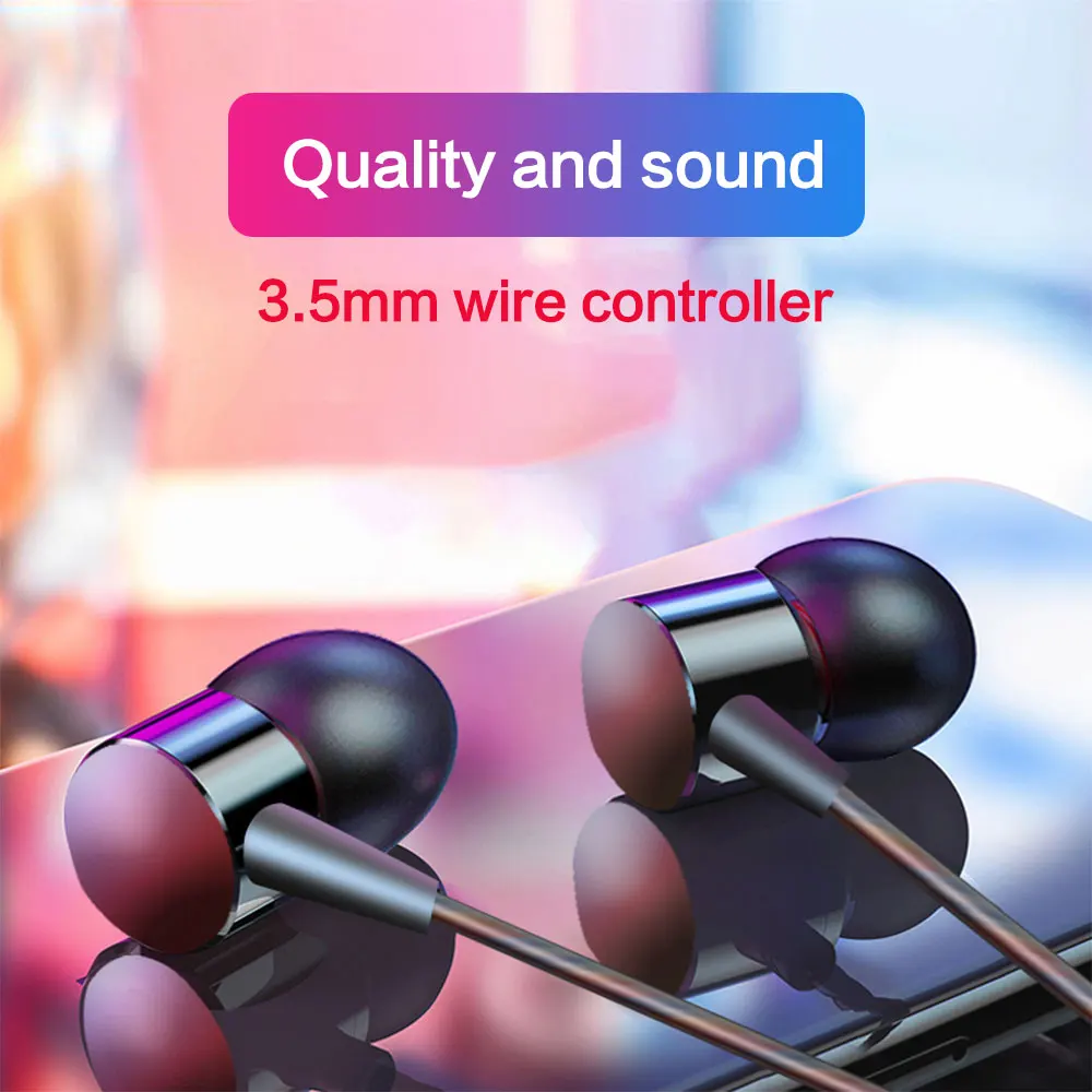 

Earphone Support IOS Android Microsoft Multi-system Earphone In-ear Comfortable 3.5mm Gold Plated Plug Earphone Voice Earphone