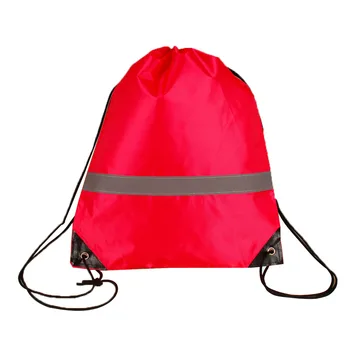 

10 Pcs Storage Large Capacity Walking Drawstring Bags Students Sport Outdoor Gym Pouch Reflective Strap Travel School Camping