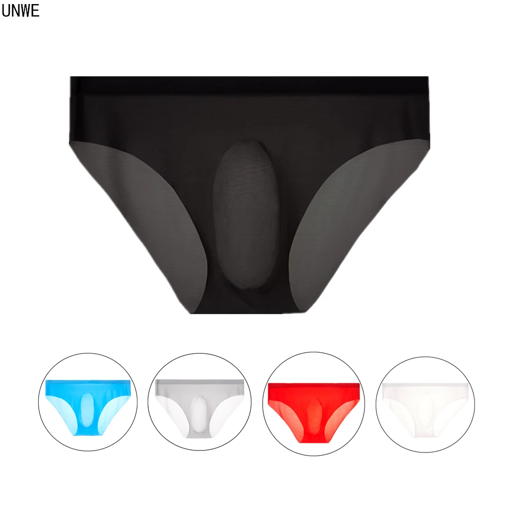 3D Punch Ice Silk Men Underwear Seamless Nylon Briefs Ultra-thin Gay Sexy Underwear Pouch Calzoncillos L-3XL most comfortable mens underwear