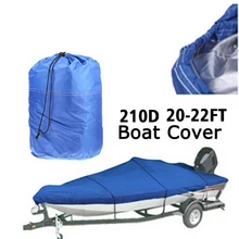 Крышка лодки 17-19ft 210D серый синий Trailerable V-shape сверхмощный солнцезащитный водонепроницаемый комплект УФ протектор MarineGrade Оксфорд Рыбалка