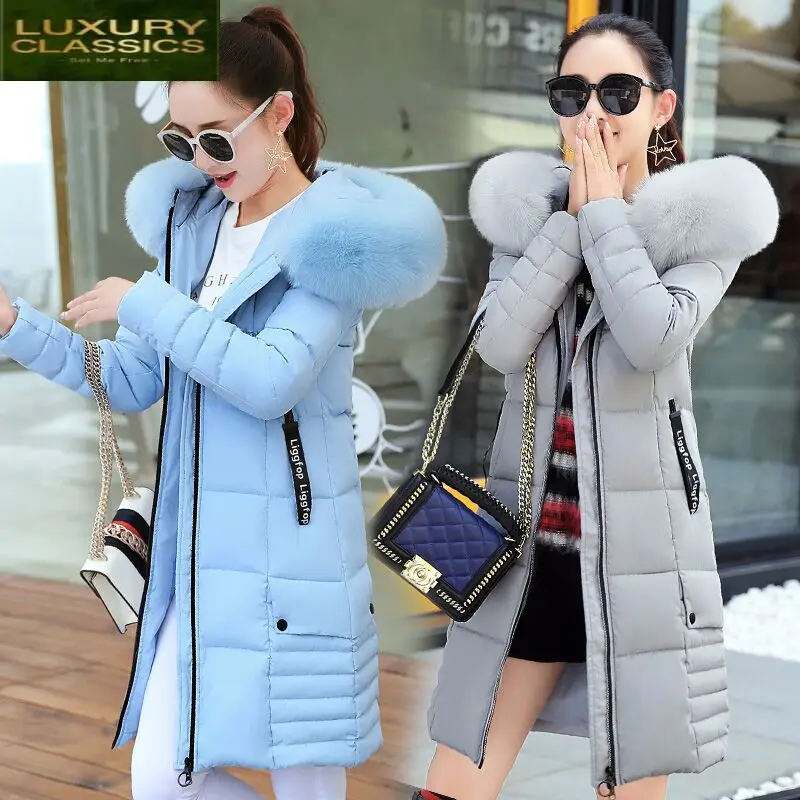 

Зимняя куртка 2021, новинка, женское большое меховое пальто, женская толстая верхняя одежда, парки, длинные пальто с капюшоном и хлопковой подкладкой, LWL875