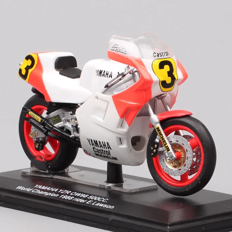 1/22 Scale Italeri Yamaha YZR OW98 500cc 1988 Rider #3 E.Lawson Motorcycle Diecast Racing Bike Toy Vehicle Model For Collection