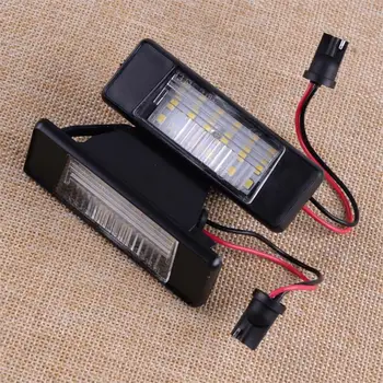 

CITALL 12V 2PCS 6000K LED Number License Plate Light Fit For Nissan Qashqai Patnfinder Juke Primera X-Trail