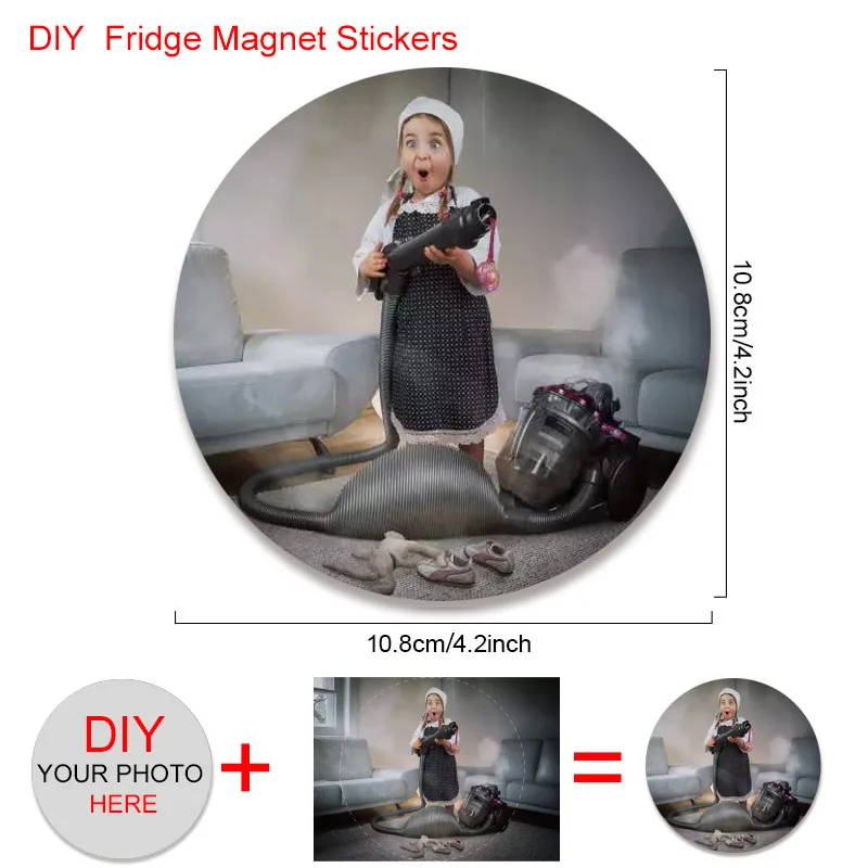 DIY Souvenir Fridge Magnet Stickers Personal Customized Sublimation Magnet for Refrigerator Fridge Magnet Your Family Photo