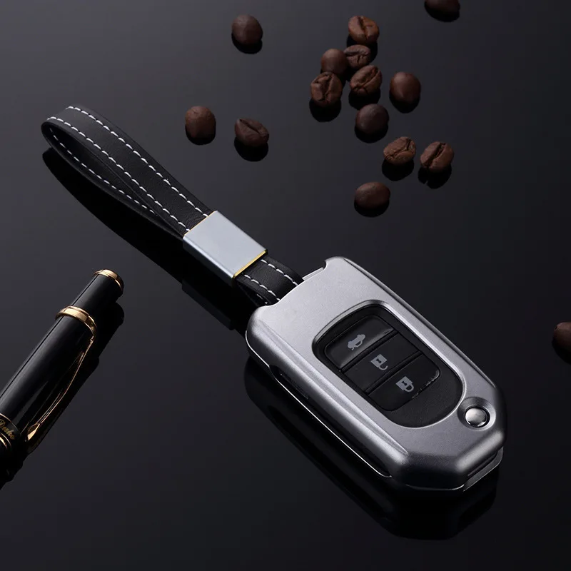 Алюминий брелок для автомобильных ключей чехол Защитная крышка Honda Civic CR-V HR-V Jade